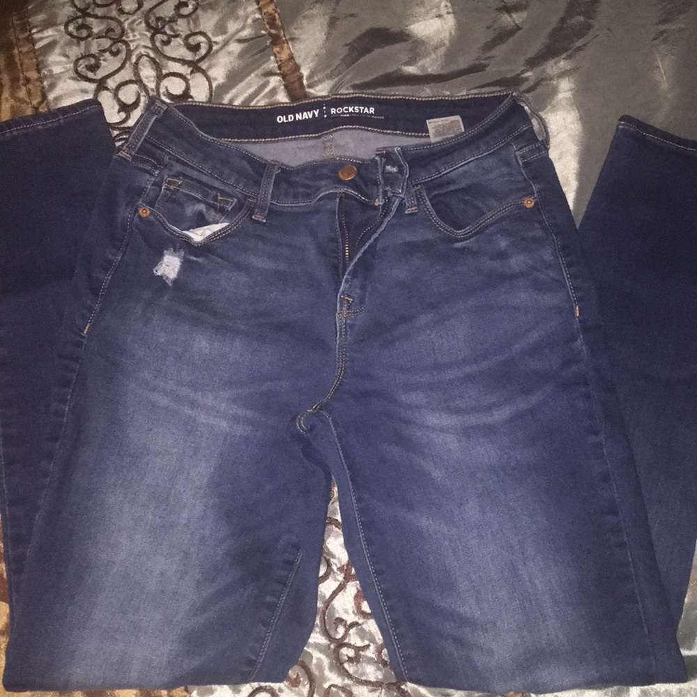 Distressed jeans